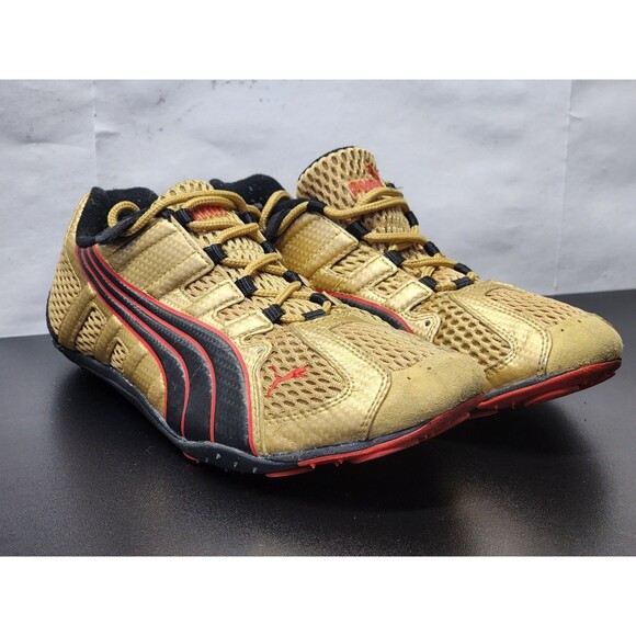 Puma baskets 181039 Rue De La Chaussure Taper sp Dore. Red Black Gold. Men US 7 - Picture 1 of 15